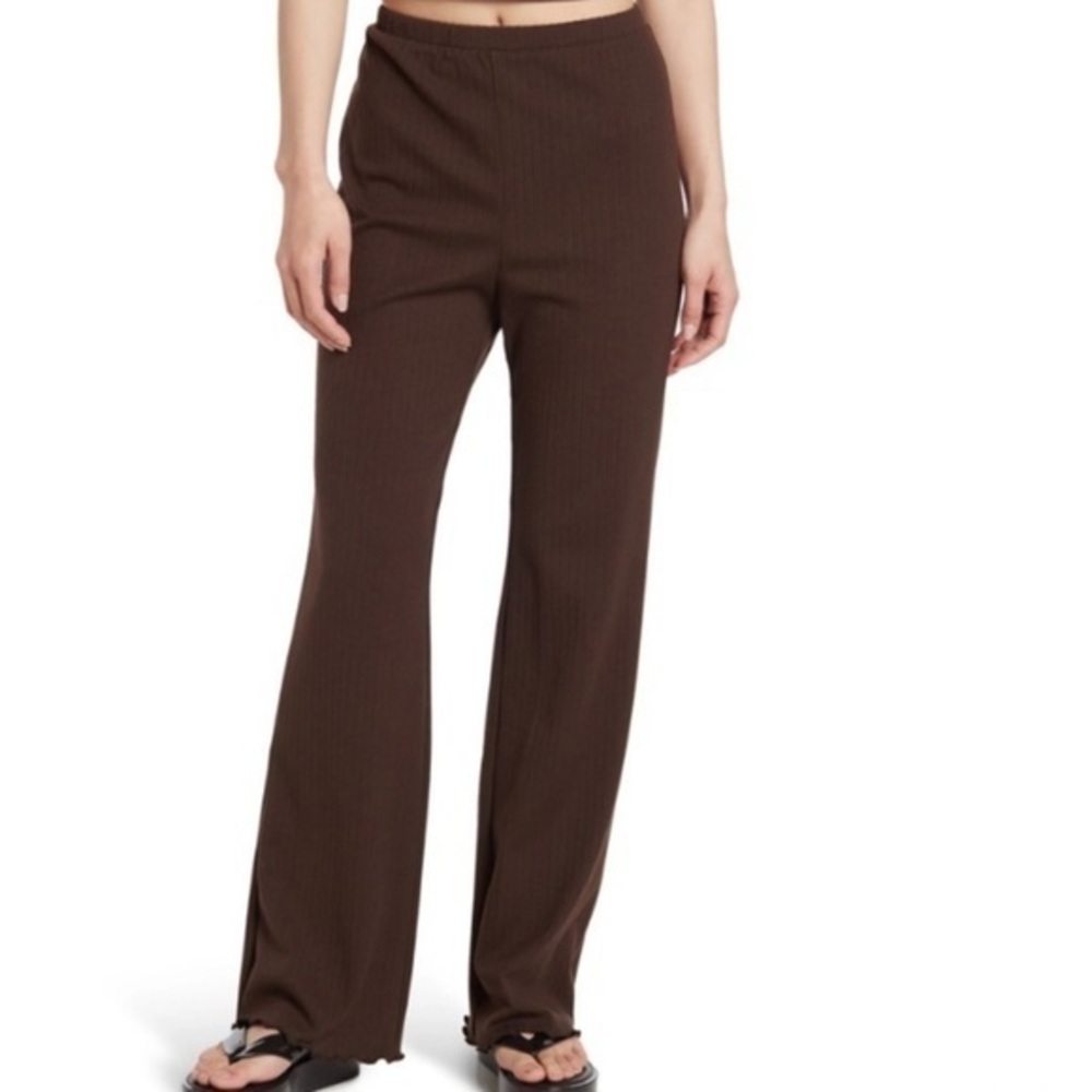 Abound Brown Ribbed Pants